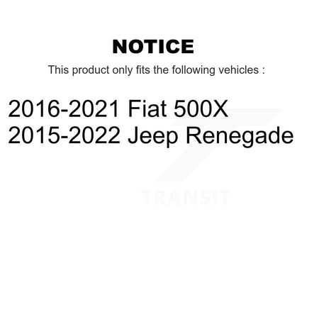 Front Rear Disc Brake Rotors And Semi-Metallic Pads Kit For Jeep Renegade Fiat 500X K8S-103891