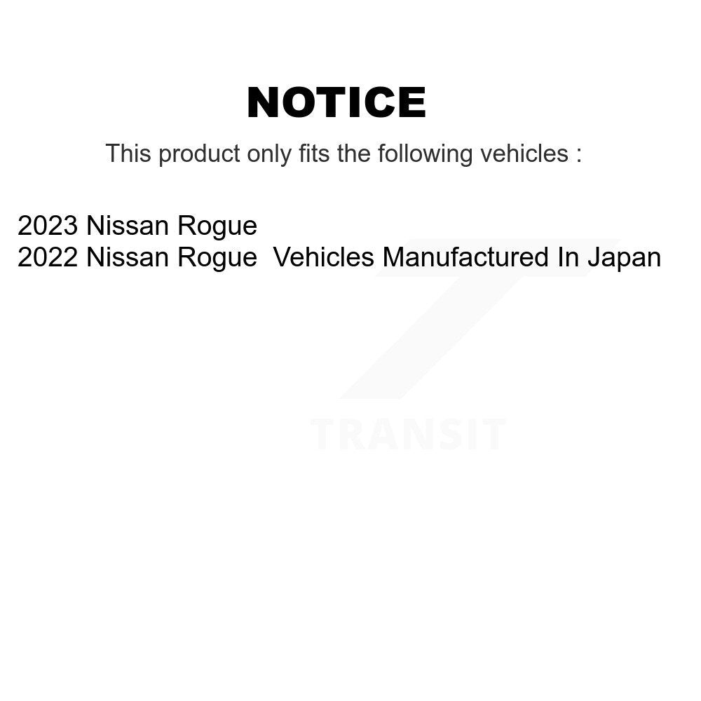 Front Rear Disc Brake Rotors And Semi-Metallic Pads Kit For Nissan Rogue K8S-104139