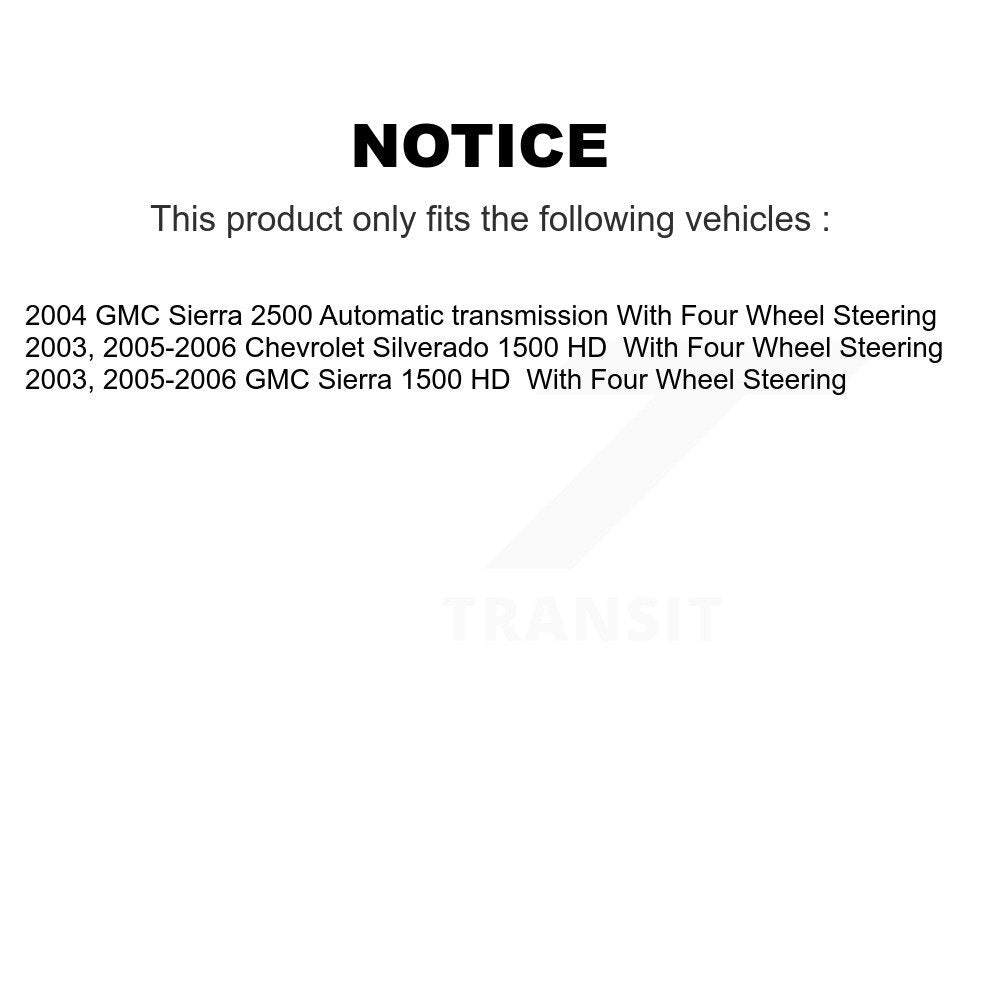 Rear Disc Rotors Semi-Metallic Pads Parking Shoes And Hardware Kit For GMC Sierra 1500 HD K8S-104768