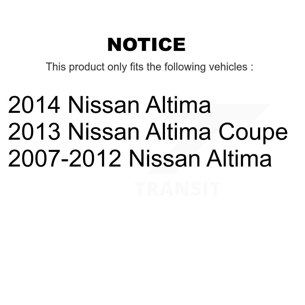 Rear Disc Rotors Semi-Metallic Pads Parking Brake Shoes & Hardware Kit For Nissan Altima K8S-104885