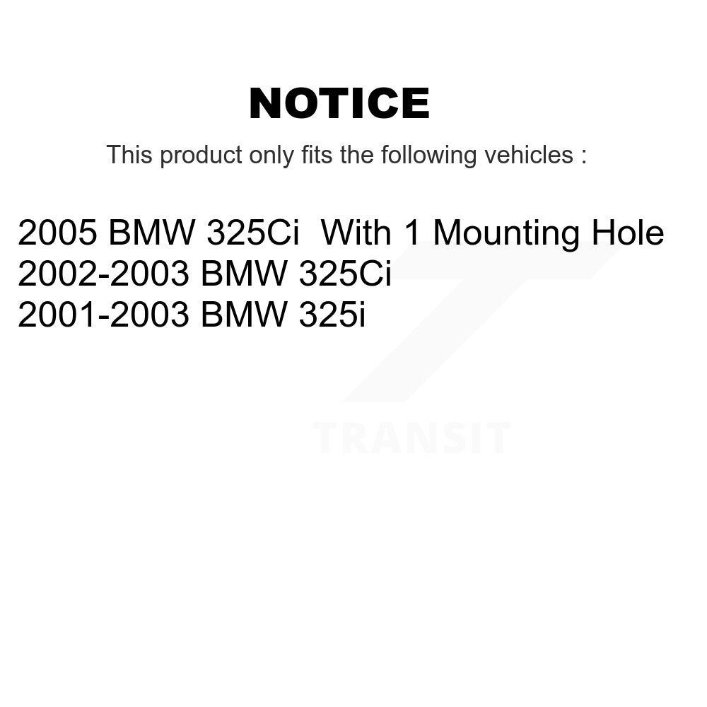 Rear Disc Rotors Semi-Metallic Pads Parking Brake Shoes & Hardware Kit For BMW 325i 325Ci K8S-105173
