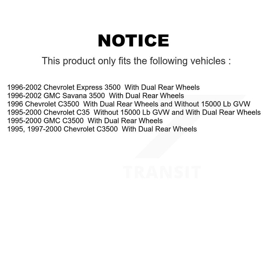 Front Disc Brake Rotors Hub Assembly And Ceramic Pads Kit For Chevrolet Express 3500 C3500 GMC Savana C35 K8T-100712