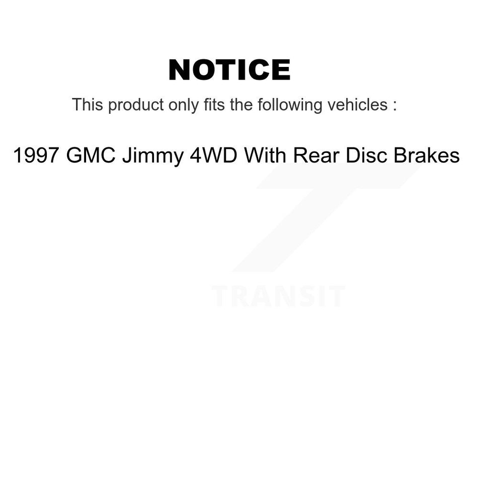 Front Rear Disc Brake Rotors And Ceramic Pads Kit For 1997-1997 Chevrolet Blazer GMC Jimmy K8T-100766