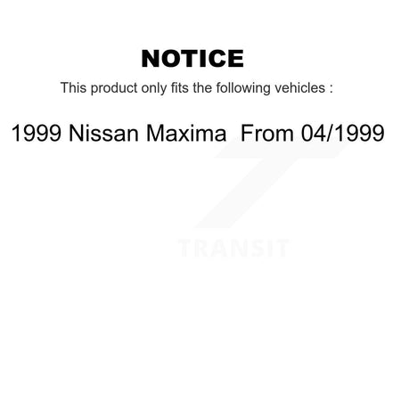 Front Disc Brake Rotors And Ceramic Pads Kit For 1999 Nissan Maxima From 04 K8T-104145