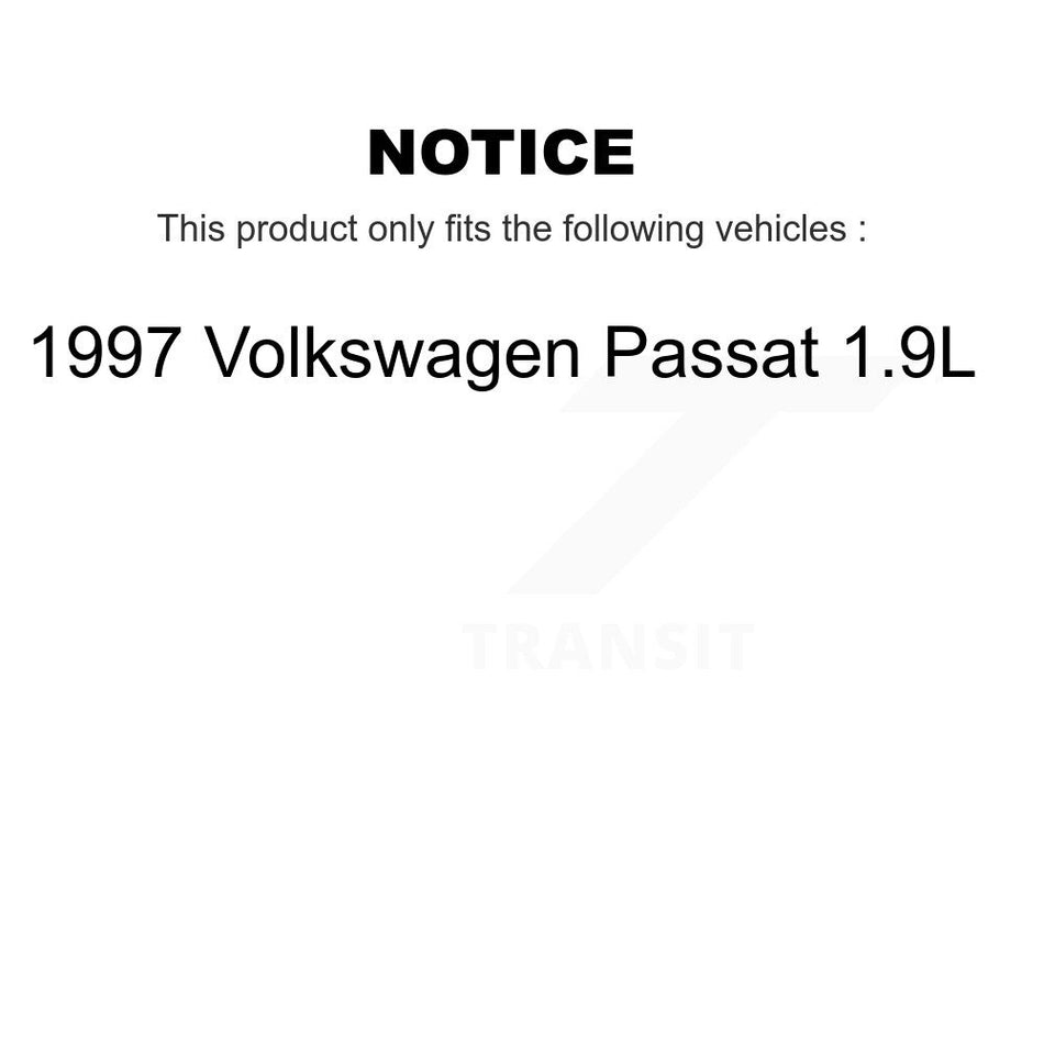 Front Rear Disc Brake Rotors And Ceramic Pads Kit For 1997 Volkswagen Passat 1.9L K8T-104183