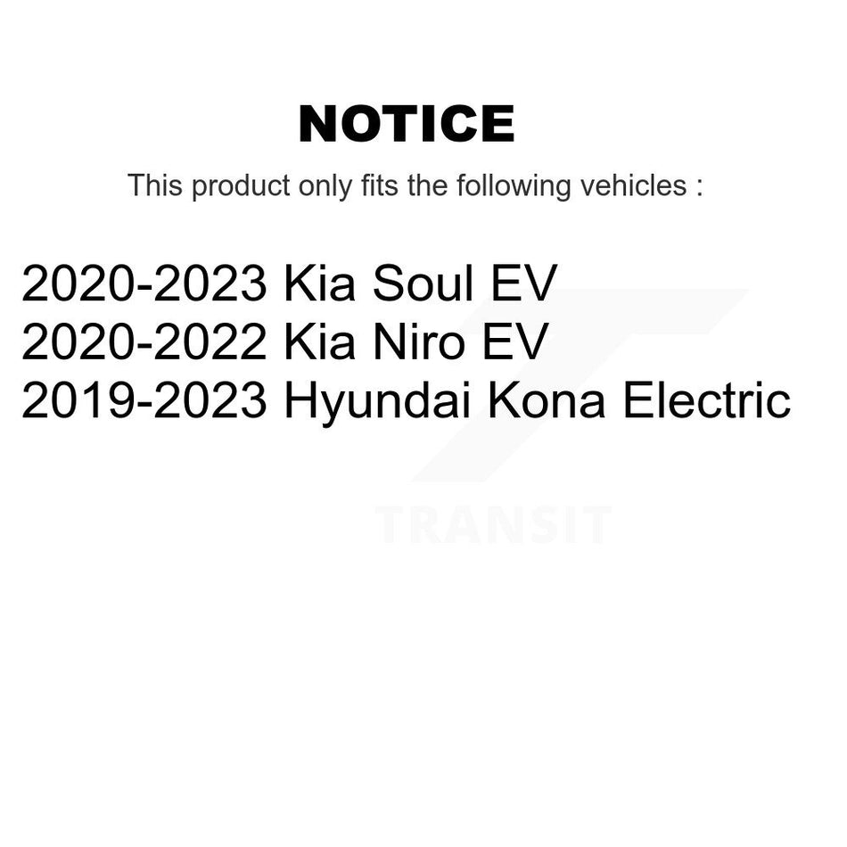 Rear Disc Brake Rotors And Ceramic Pads Kit For Hyundai Kona Electric Kia Soul EV Niro K8T-104348
