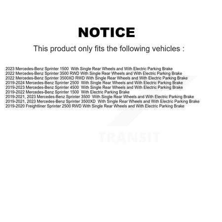 Front Rear Brake Rotor & Ceramic Pad Kit For Mercedes-Benz Sprinter 2500 3500 4500 3500XD K8T-104429