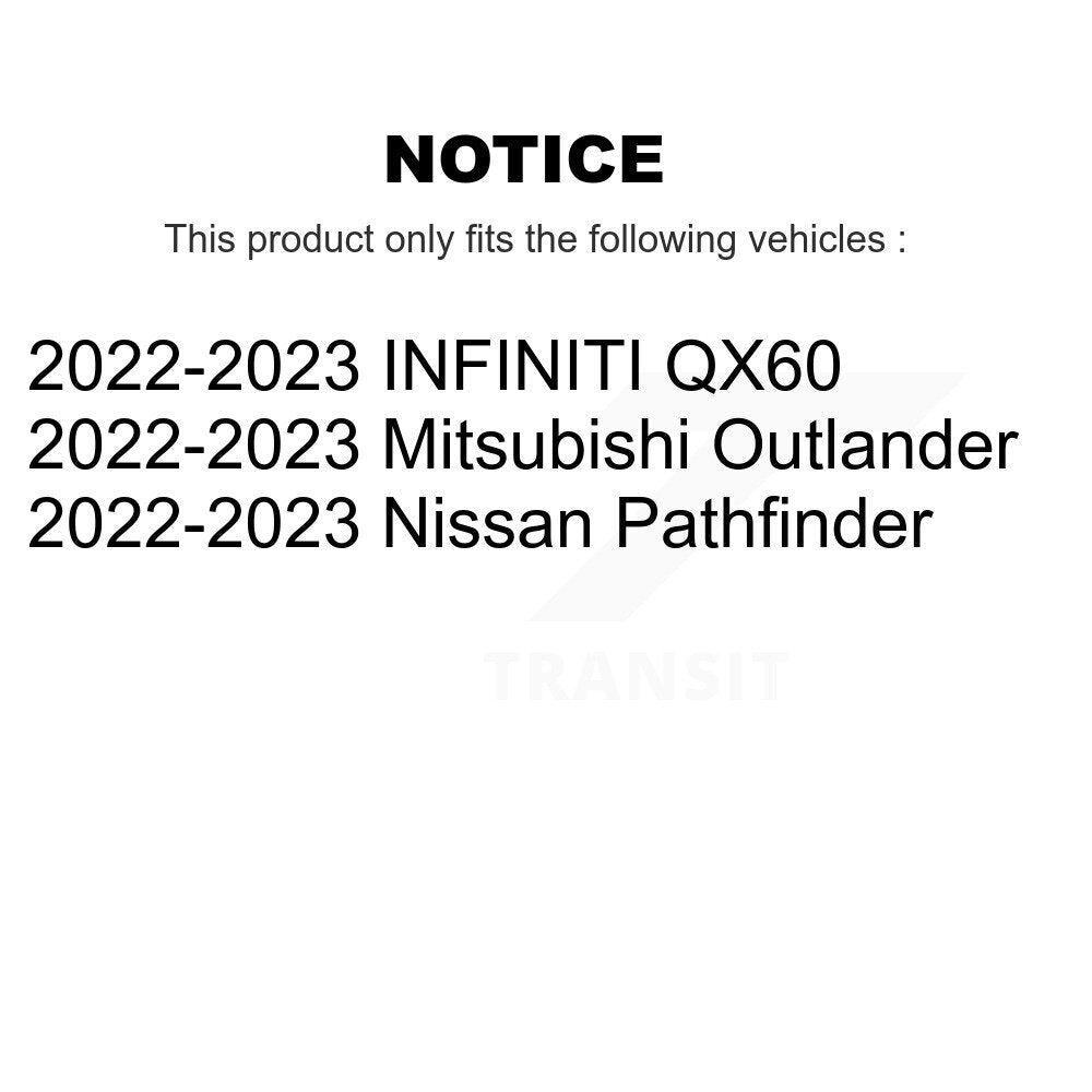 Rear Brake Rotor Ceramic Pad Kit For Mitsubishi Outlander Nissan Pathfinder INFINITI QX60 K8T-104782