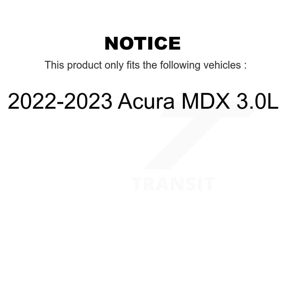Front Rear Disc Brake Rotors And Ceramic Pads Kit For 2022-2023 Acura MDX 3.0L K8T-105883