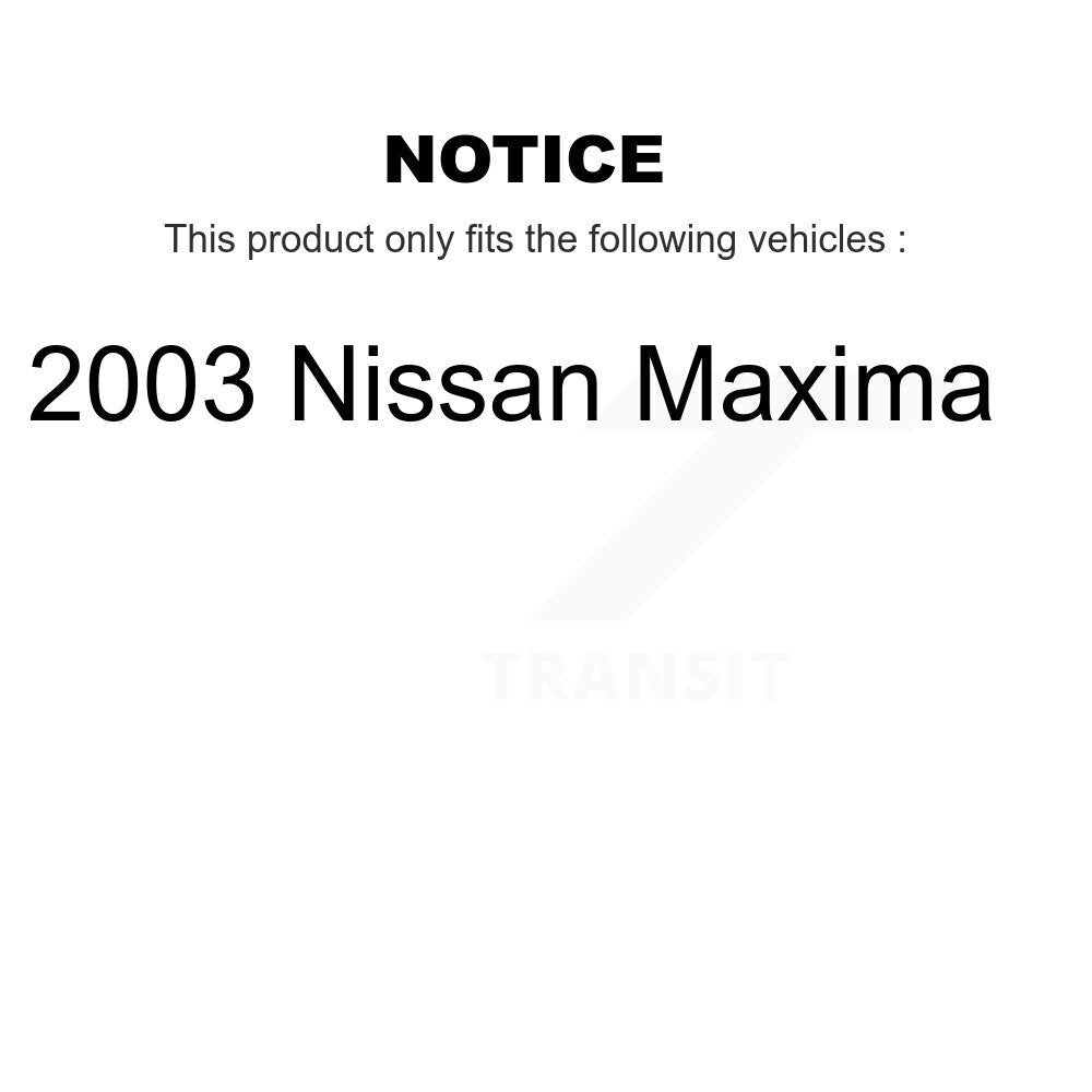 Rear Disc Rotors Ceramic Pads And Parking Brake Shoes Kit For 2003 Nissan Maxima K8T-106010