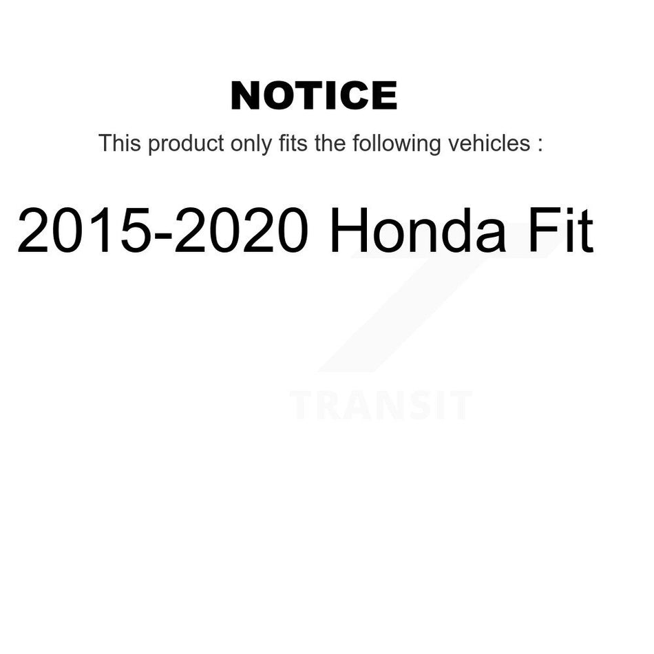 Front Wheel Bearing With Disc Brake Rotors And Ceramic Pads Kit For Honda Fit KBB-100287