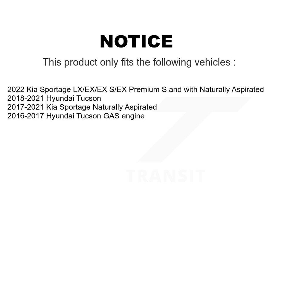 Front Hub Bearing Assembly With Disc Brake Rotors And Semi-Metallic Pads Kit For Hyundai Tucson Kia Sportage KBB-105275