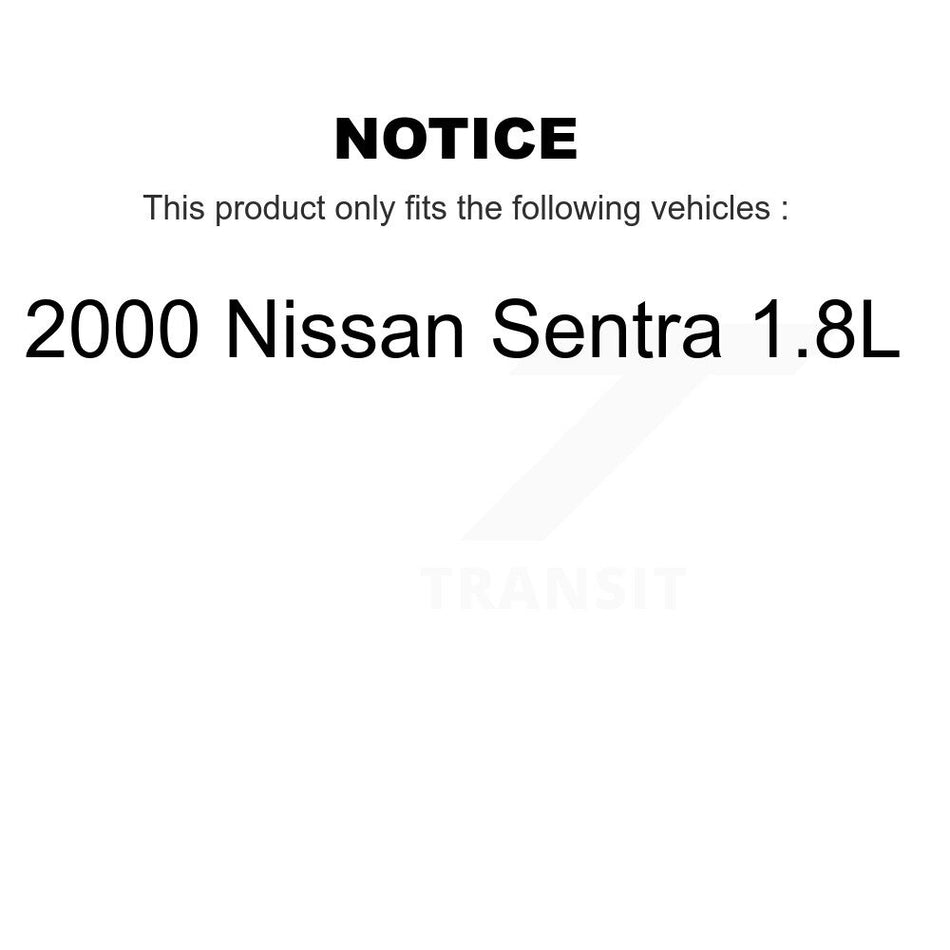 Front Rear Wheel Hub Bearings Assembly Disc Brake Rotors And Semi-Metallic Pads Kit (10Pc) For Nissan Sentra 1.8L KBB-106629