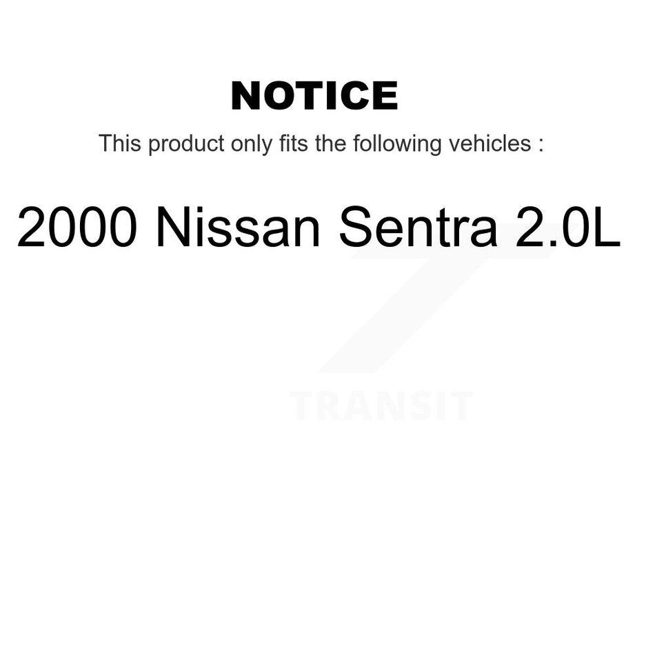 Front Rear Wheel Hub Bearings Assembly Disc Brake Rotors And Ceramic Pads Kit (10Pc) For Nissan Sentra 2.0L KBB-107032