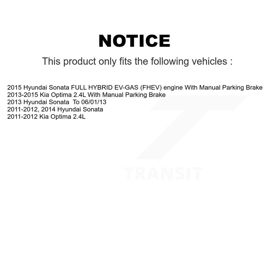 Front Rear Wheel Hub Bearings Assembly Coated Disc Brake Rotors And Ceramic Pads Kit (10Pc) For Hyundai Sonata Kia Optima KBB-117611