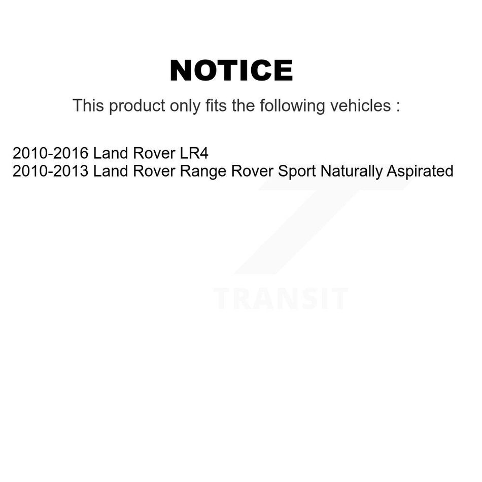 Front Hub Bearing Assembly With Disc Brake Rotors And Ceramic Pads Kit For Land Rover Range Sport LR4 KBB-122277