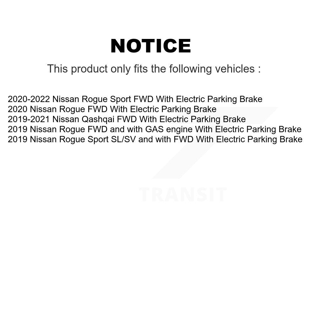 Front Rear Hub Bearing Disc Brake Rotor And Pad Kit (10Pc) For Nissan Rogue Sport Qashqai KBB-122959