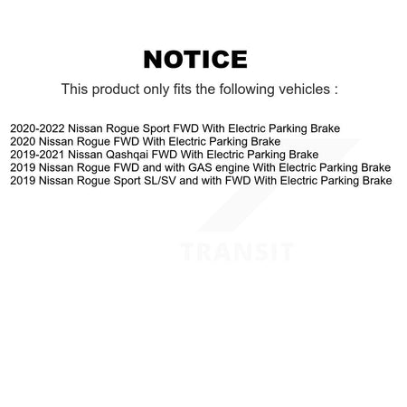 Front Rear Hub Bearing Coated Brake Rotor & Pad Kit (10Pc) For Nissan Rogue Sport Qashqai KBB-123014