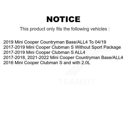 Front Hub Bearing Assembly Coated Brake Rotor Pads Kit For Mini Cooper Countryman Clubman KBB-126030