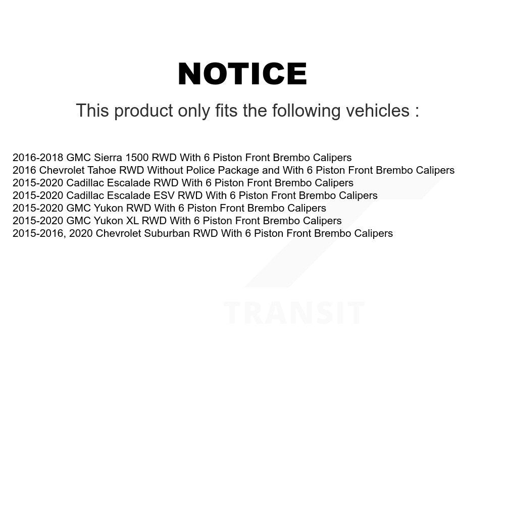 Front Rear Hub Bearing Coat Brake Rotor Pads Shoe Kit (10Pc) For GMC Sierra 1500 Yukon XL KBB-131416