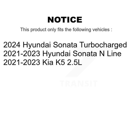 Front Hub Bearing Assembly Coated Disc Brake Rotor And Pads Kit For Hyundai Sonata Kia K5 KBB-131827
