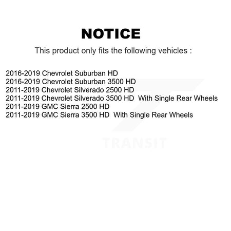 Front Rear Brake Caliper Kit For GMC Chevrolet Sierra 2500 HD Silverado 3500 Suburban KBC-100012