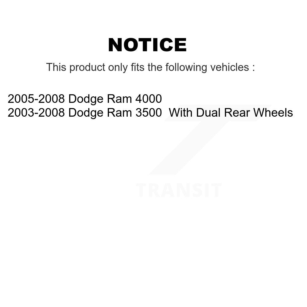 Front Rear Brake Caliper Left Right Side (Driver Passenger) Kit For Dodge Ram 3500 4000 KBC-100020