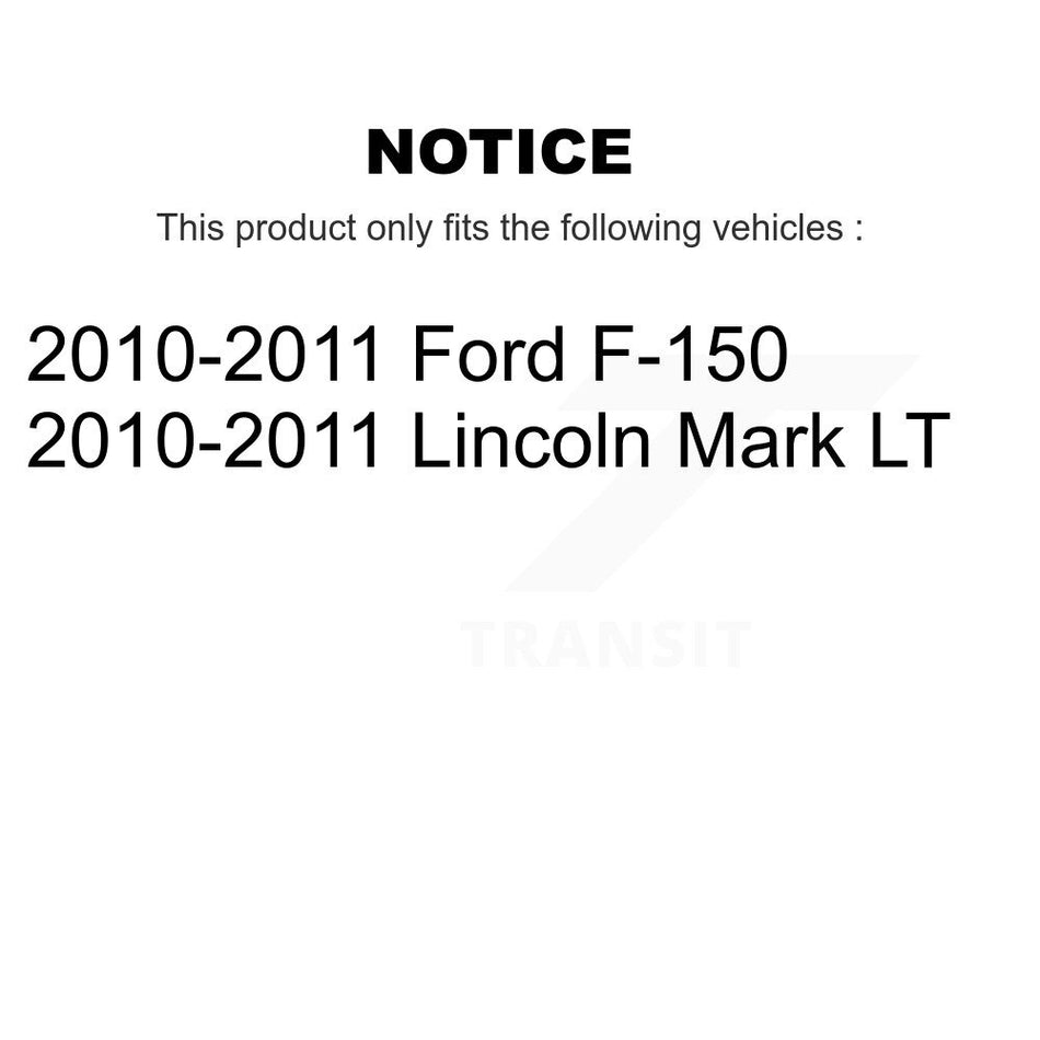 Front Rear Disc Brake Caliper Assembly Left Right Side (Driver Passenger) Kit For 2010-2011 Ford F-150 Lincoln Mark LT KBC-100028