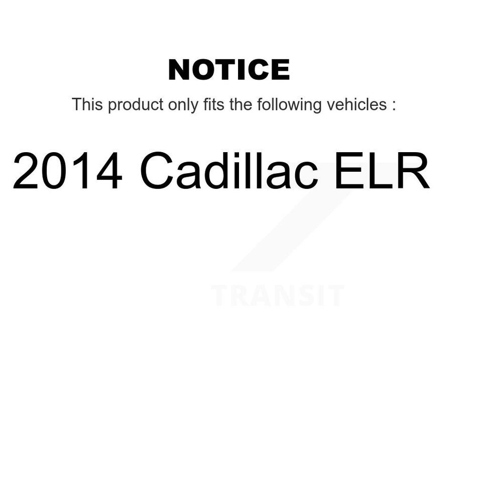 Front Rear Disc Brake Caliper Assembly Left Right Side (Driver Passenger) Kit For 2014 Cadillac ELR KBC-100087