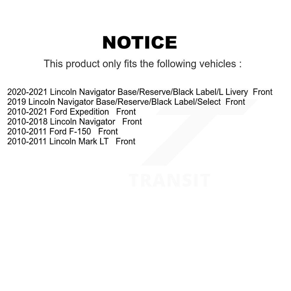 Front Disc Brake Caliper Assembly Left Right Side (Driver Passenger) Kit For Ford F-150 Expedition Lincoln Navigator Mark LT KBC-100122