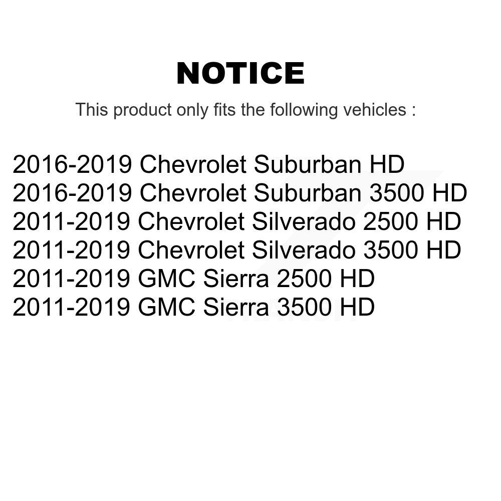 Front Disc Brake Caliper Kit For GMC Chevrolet Sierra 2500 HD Silverado 3500 Suburban KBC-100130