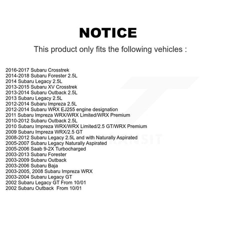 Front Brake Caliper Kit For Subaru Forester Impreza Outback XV Crosstrek Legacy Baja Saab KBC-100145