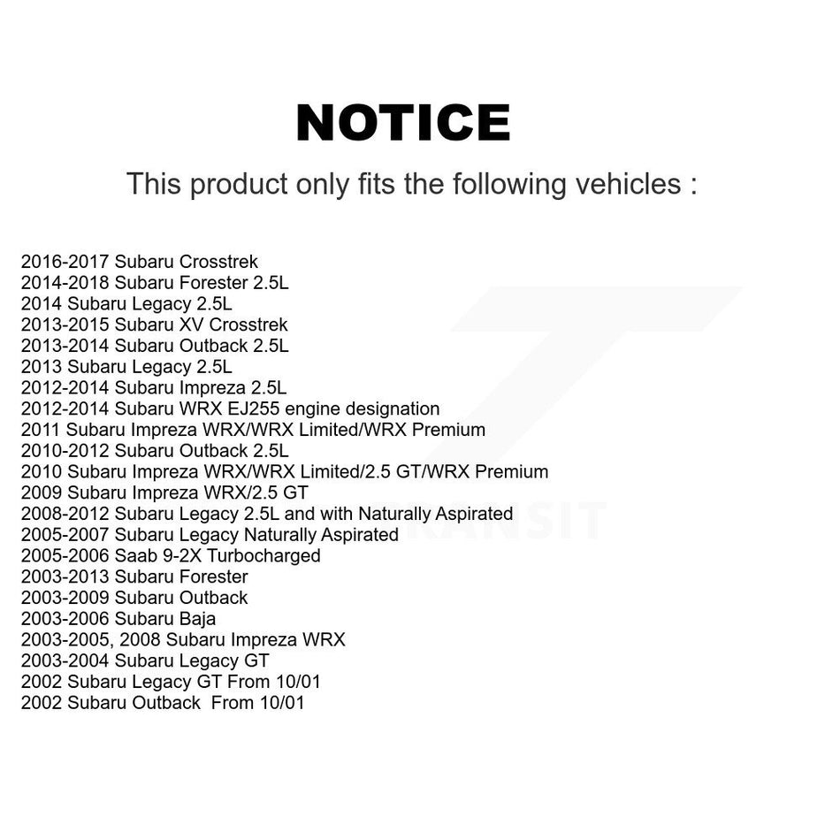 Front Brake Caliper Kit For Subaru Forester Impreza Outback XV Crosstrek Legacy Baja Saab KBC-100145