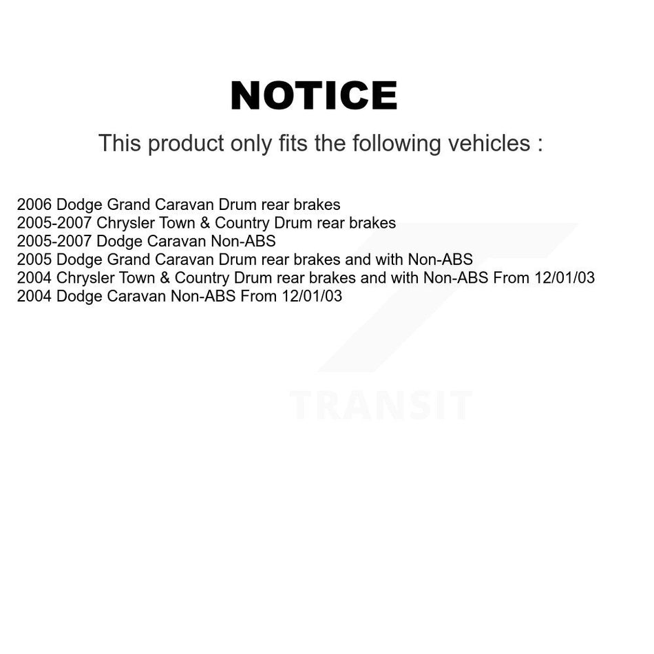 Front Brake Caliper Left Right Side Kit For Dodge Caravan Grand Chrysler Town & Country KBC-100148