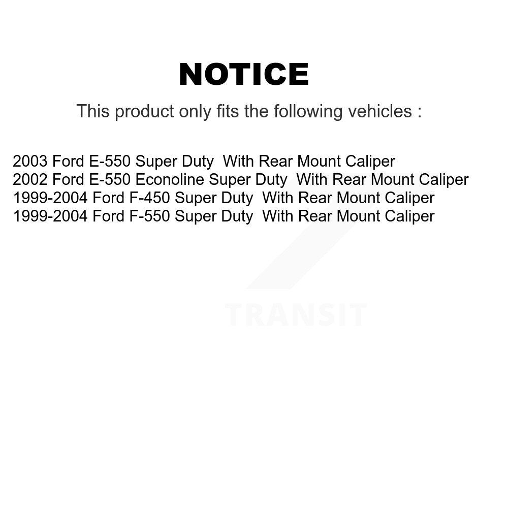 Front Brake Caliper Left Right Side Kit For Ford E-550 Super Duty F-450 F-550 Econoline KBC-100155