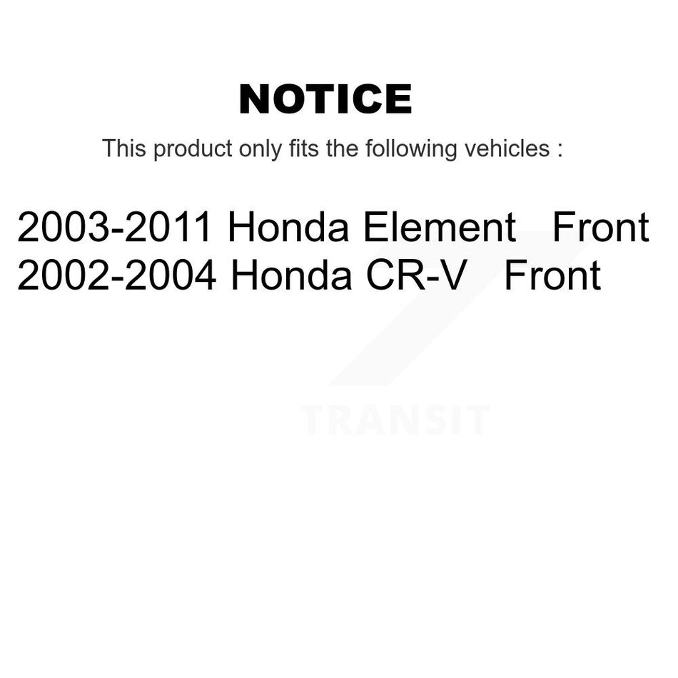 Front Disc Brake Caliper Assembly Left Right Side (Driver Passenger) Kit For Honda CR-V Element KBC-100172