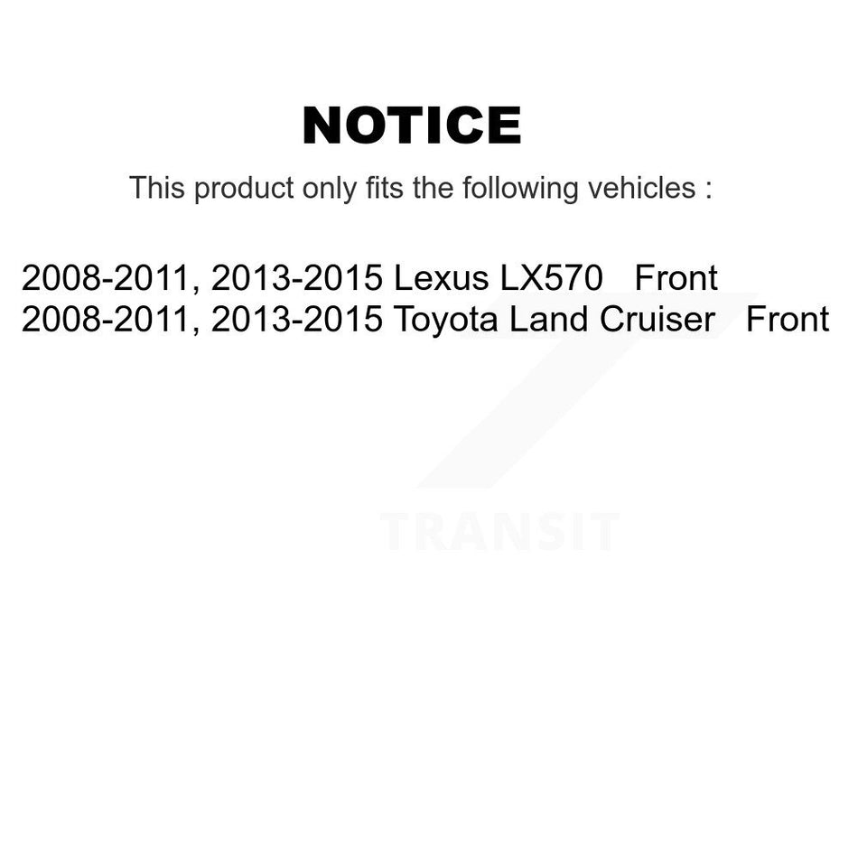 Front Disc Brake Caliper Assembly Left Right Side (Driver Passenger) Kit For Lexus LX570 Toyota Land Cruiser KBC-100174