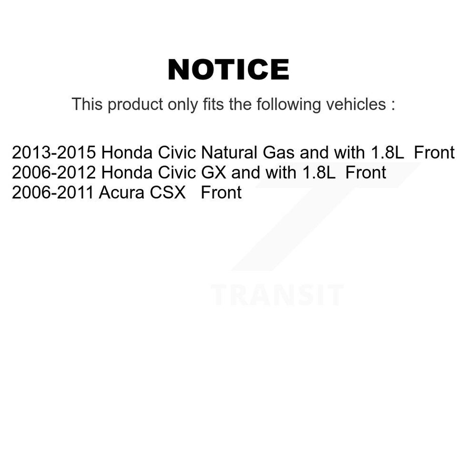 Front Disc Brake Caliper Assembly Left Right Side (Driver Passenger) Kit For Honda Civic Acura CSX KBC-100180