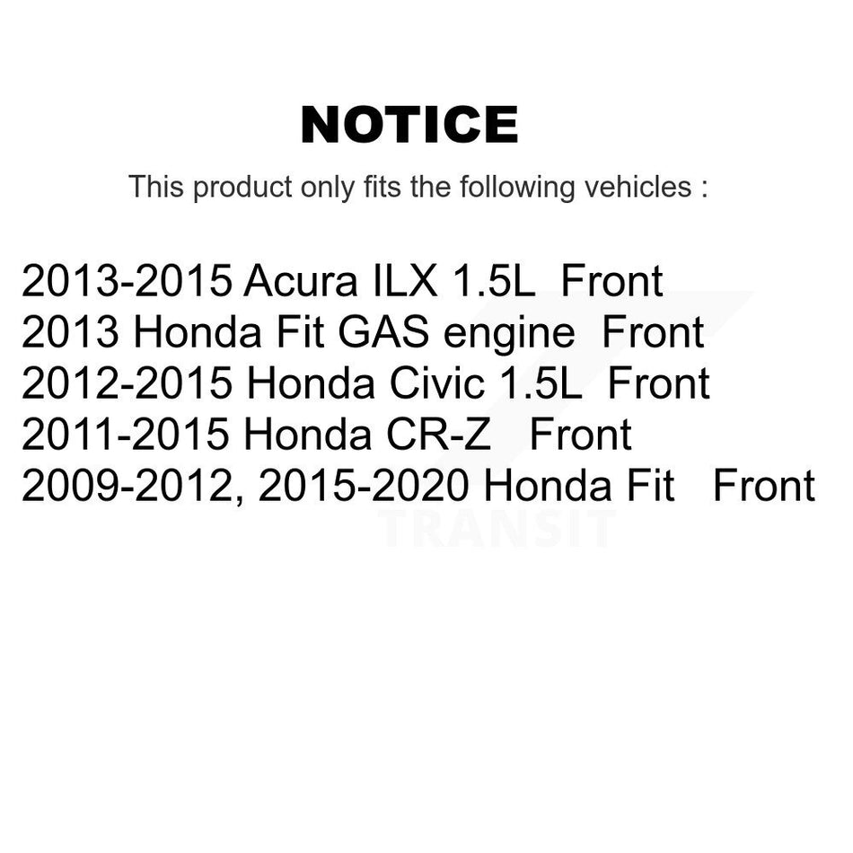 Front Disc Brake Caliper Assembly Left Right Side (Driver Passenger) Kit For Honda Civic Fit Acura ILX CR-Z KBC-100200