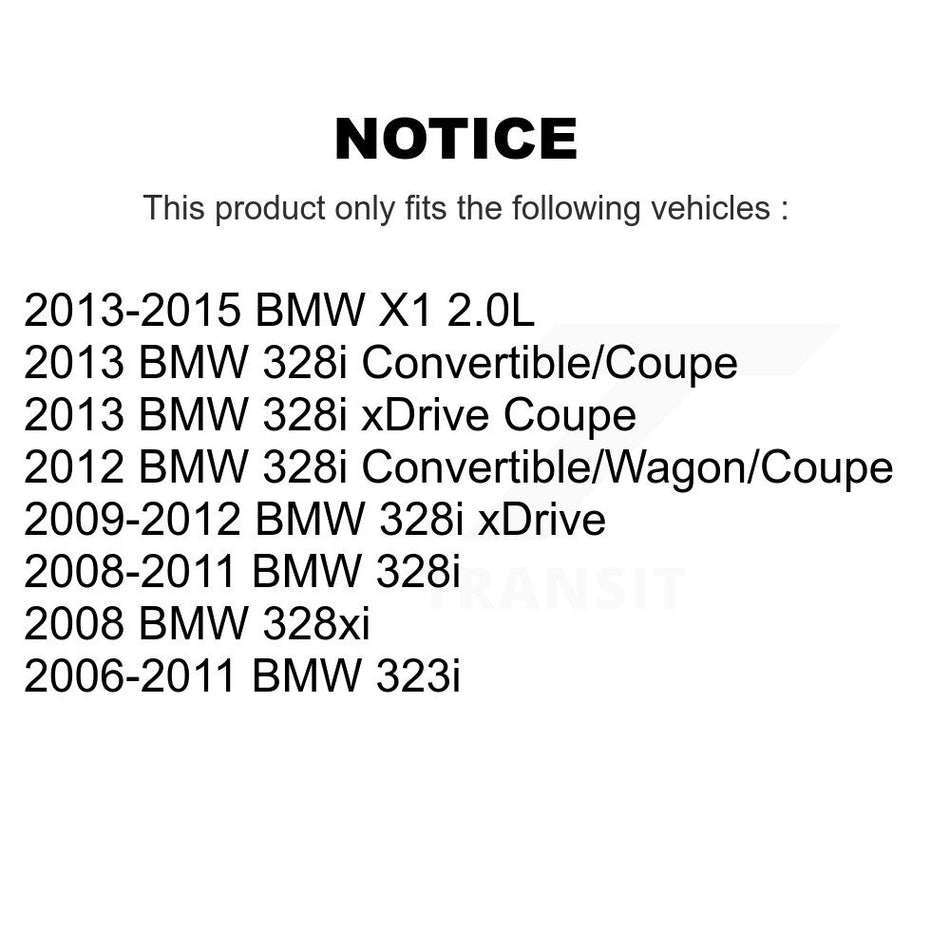 Front Disc Brake Caliper Assembly Left Right Side (Driver Passenger) Kit For BMW 328i xDrive X1 328xi 323i KBC-100218