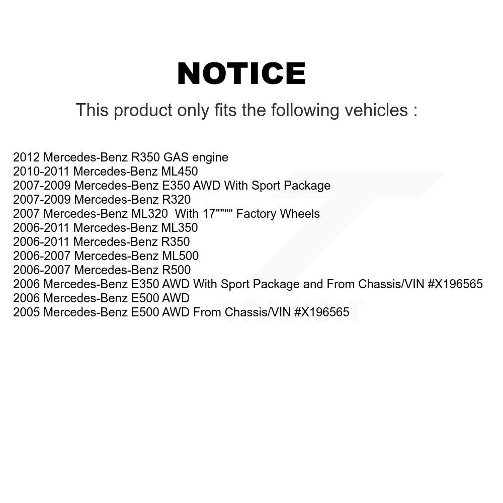 Front Disc Brake Caliper Kit For Mercedes-Benz ML350 E350 R350 ML320 ML500 R320 E500 R500 KBC-100221