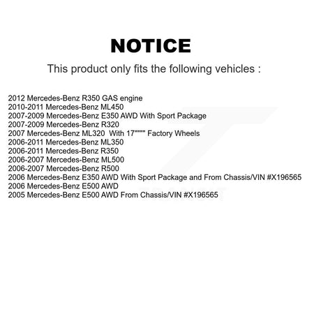 Front Disc Brake Caliper Kit For Mercedes-Benz ML350 E350 R350 ML320 ML500 R320 E500 R500 KBC-100221