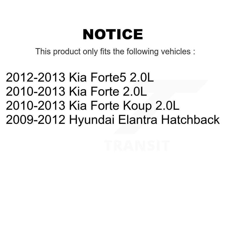 Front Disc Brake Caliper Assembly Left Right Side (Driver Passenger) Kit For Hyundai Elantra Kia Forte Koup Forte5 KBC-100240