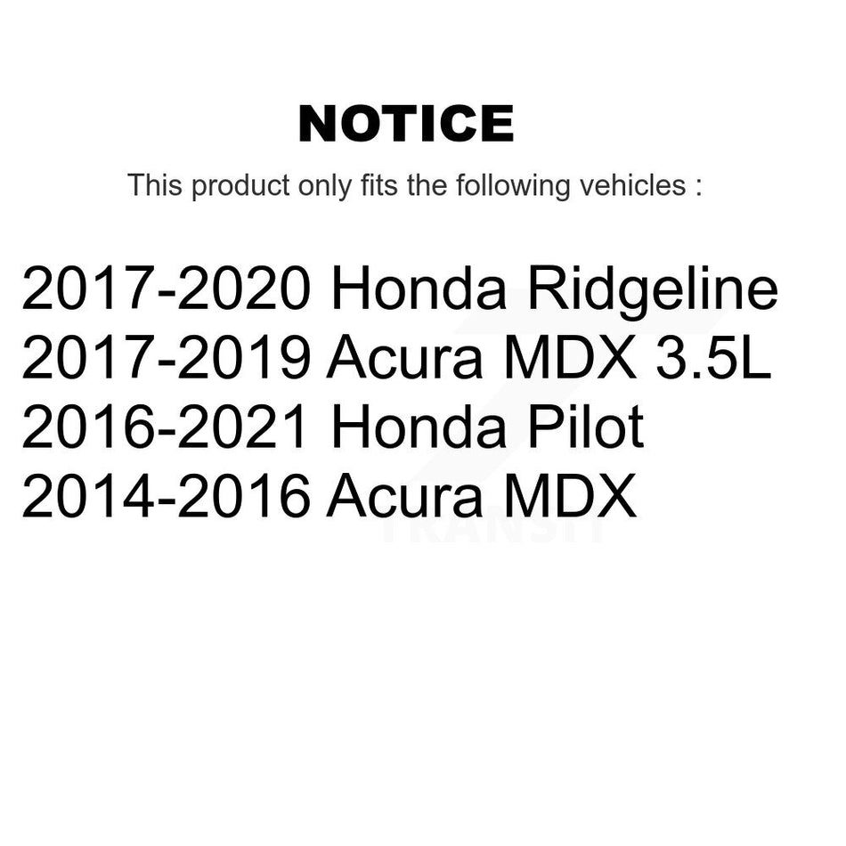 Front Brake Caliper Left Right (Driver Passenger) Kit For Honda Pilot Acura MDX Ridgeline KBC-100255