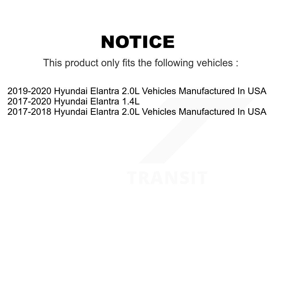Front Disc Brake Caliper Left Right Side (Driver Passenger) Kit For Hyundai Elantra KBC-100258
