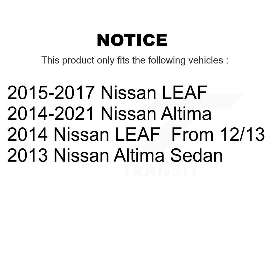Front Disc Brake Caliper Assembly Left Right Side (Driver Passenger) Kit For Nissan Altima LEAF KBC-100261