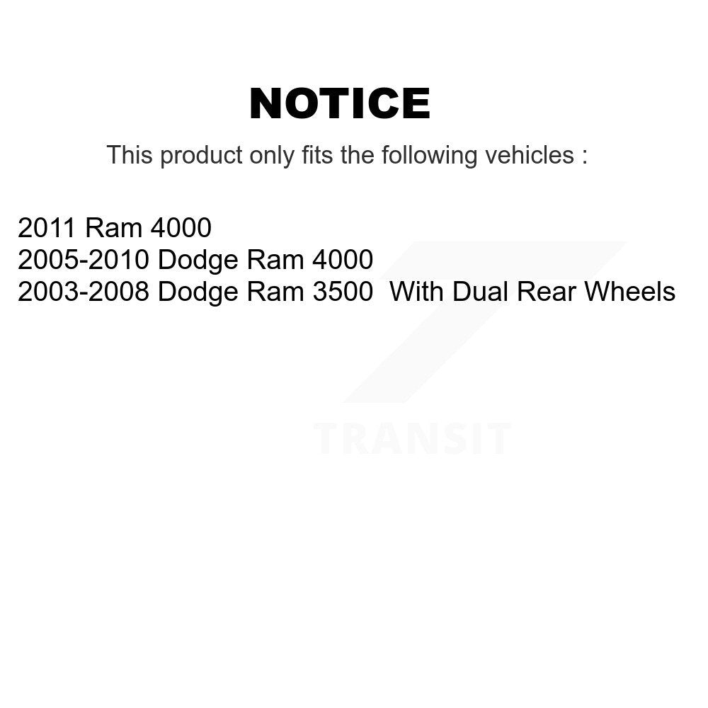 Rear Disc Brake Caliper Left Right Side (Driver Passenger) Kit For Dodge Ram 3500 4000 KBC-100269