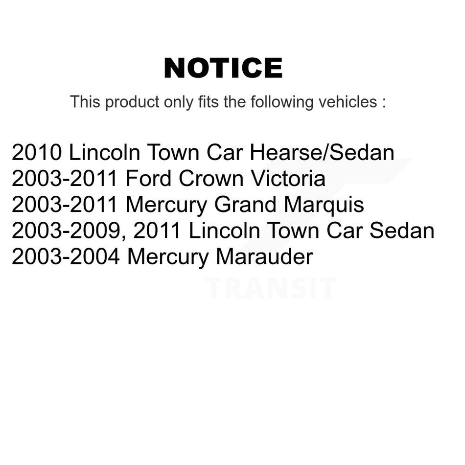 Rear Disc Brake Caliper Assembly Left Right Side (Driver Passenger) Kit For Ford Crown Victoria Mercury Grand Marquis Lincoln Town Car Marauder KBC-100271