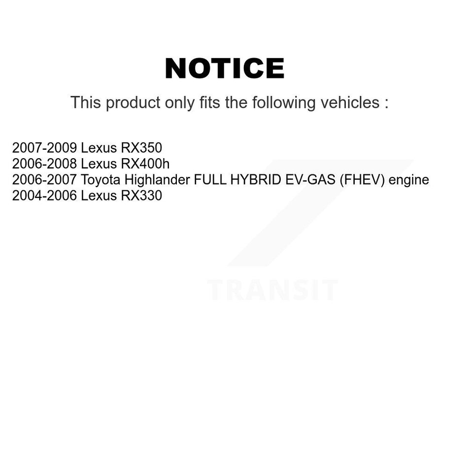 Rear Brake Caliper Left Right Side Kit For Lexus RX350 RX330 Toyota Highlander RX400h KBC-100288