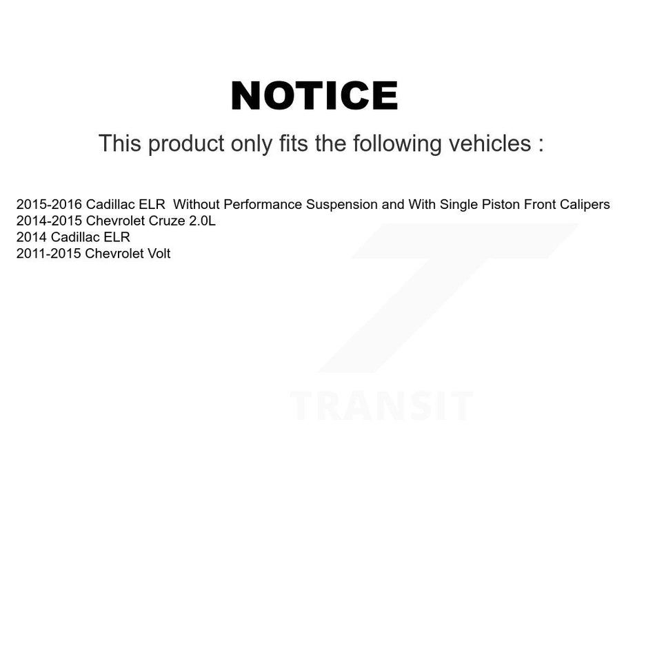 Rear Disc Brake Caliper Assembly Left Right Side (Driver Passenger) Kit For Chevrolet Cruze Volt Cadillac ELR KBC-100295